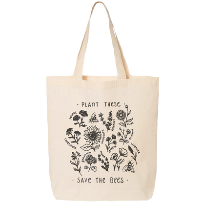 Plant These Save the Bees Tote